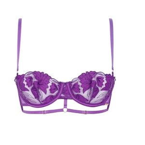 Bluebella Isla Floral Mesh Bra Purple Embroidered
32DD /E 32DD 32E